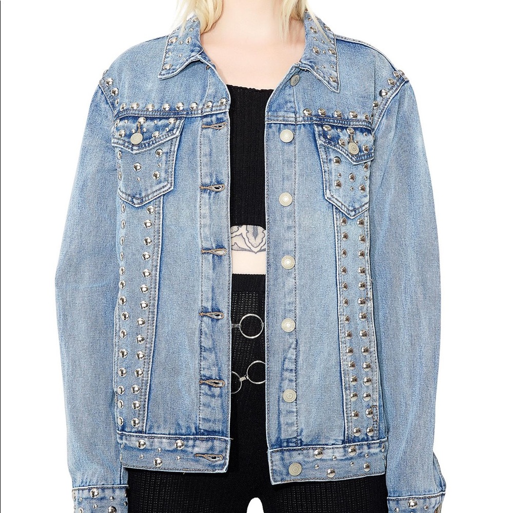 Studded denim jacket